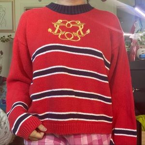 vintage nautical sweater